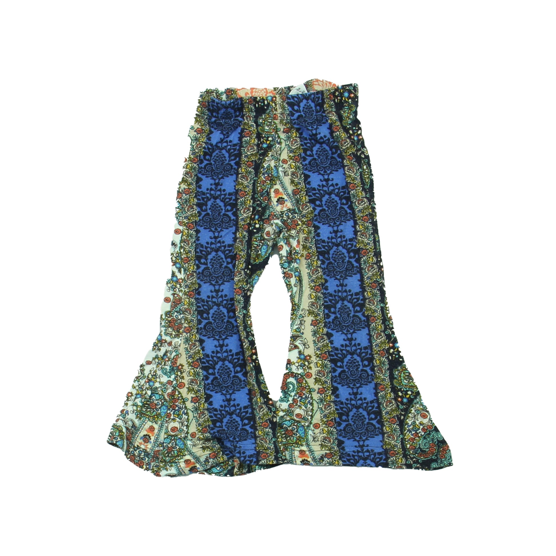 Little Baberham Girls Blue | Black | Ivory Pants Size: 12 Months Blue | Black | Ivory