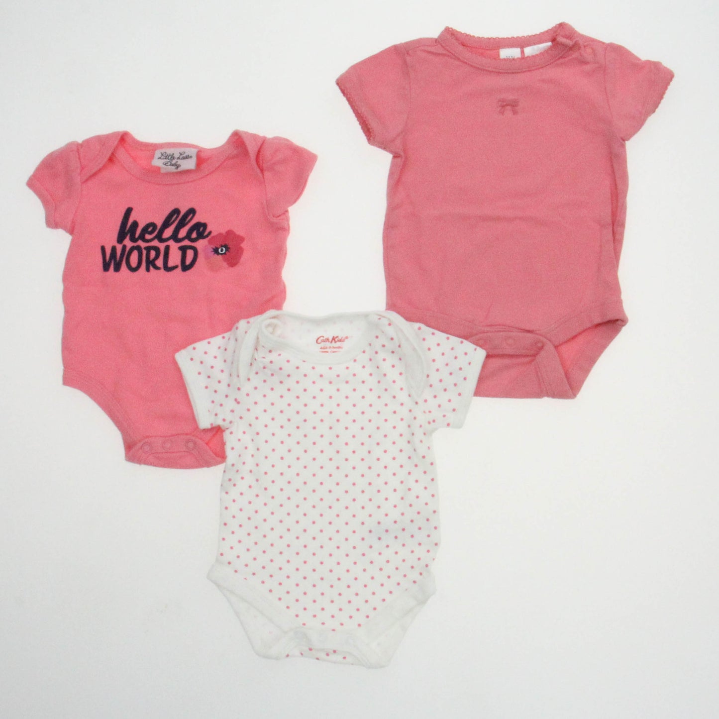 Little Lass | Gap | Cath Kidson Girls Pink | White Onesie Size: 0-3 Months Pink | White
