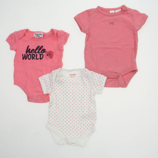 Little Lass | Gap | Cath Kidson Girls Pink | White Onesie Size: 0-3 Months Pink | White