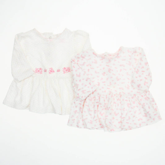 Little Me Girls White Dress Size: 6 Months White