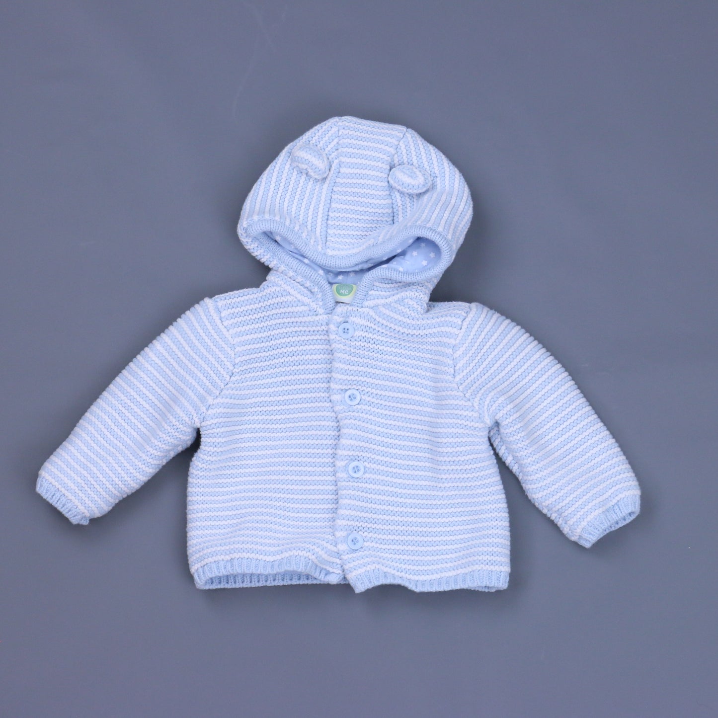 Little Me Boys Blue | White Jacket Size: 9 Months