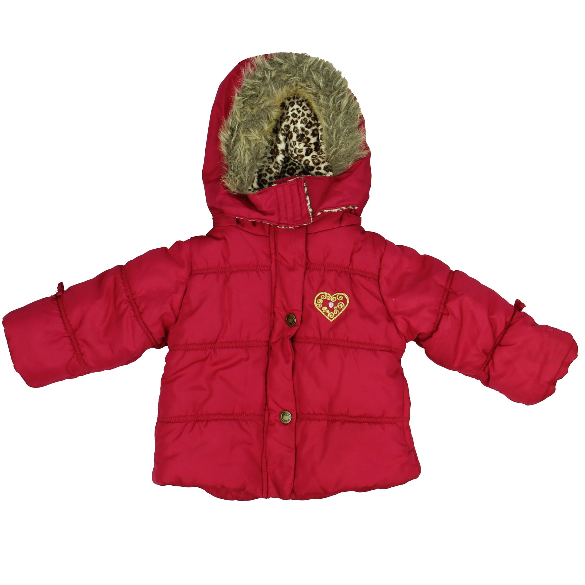 London Fog Girls Fuschia Winter Coat Size: 12 Months Fuschia