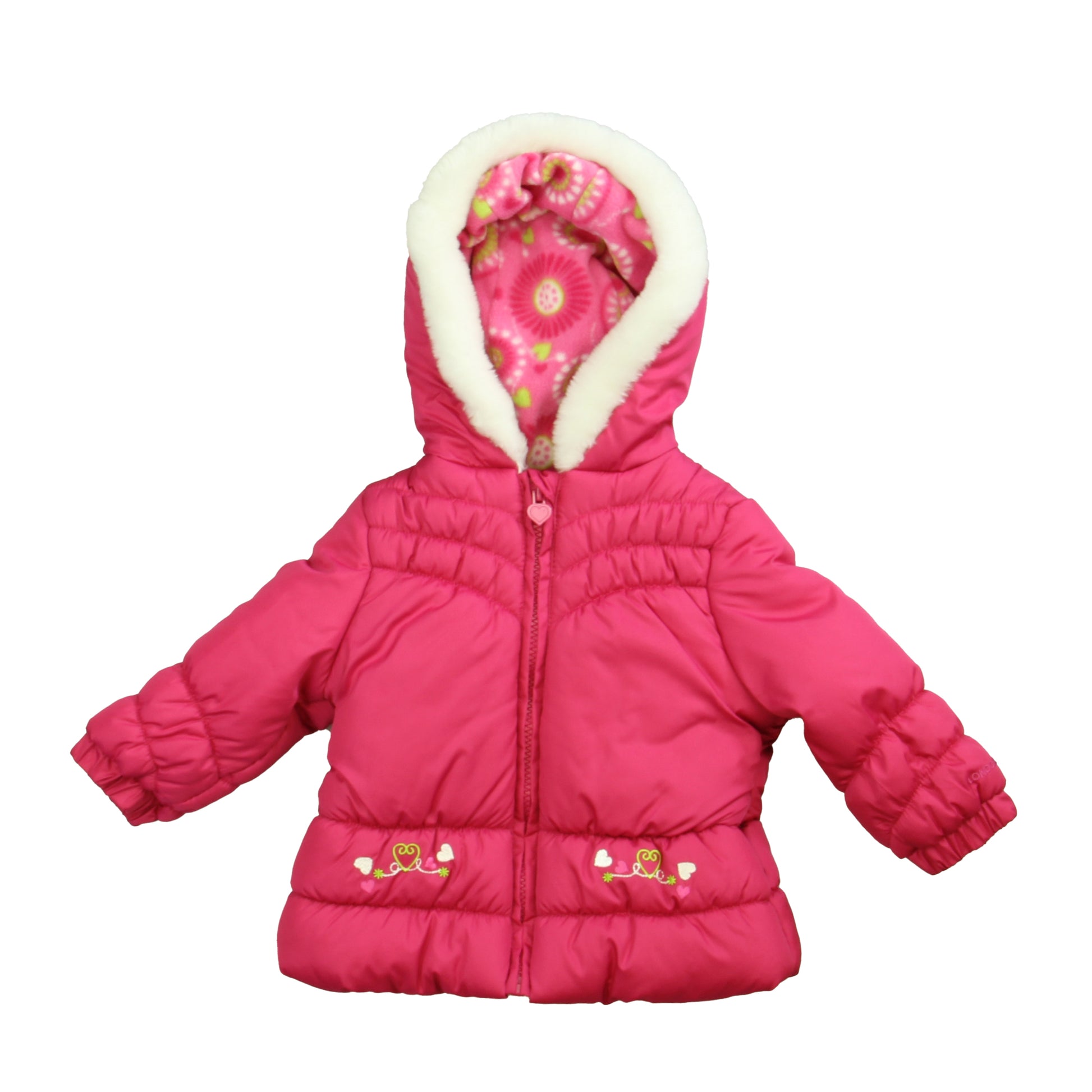 London Fog Girls Pink Winter Coat Size: 12 Months Pink