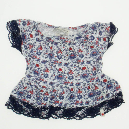 Lucky Brand Girls Red | White | Blue Dress Size: 3-6 Months Red | White | Blue