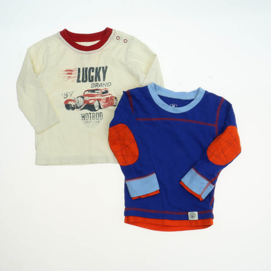 Lucky Brand | We & Willy Boys Blue | Off White Long Sleeve T-Shirt Size: 12-18 Months Blue | Off White