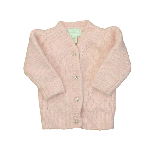 Lucy Sykes Girls Pink Cardigan Size: 12 Months Pink