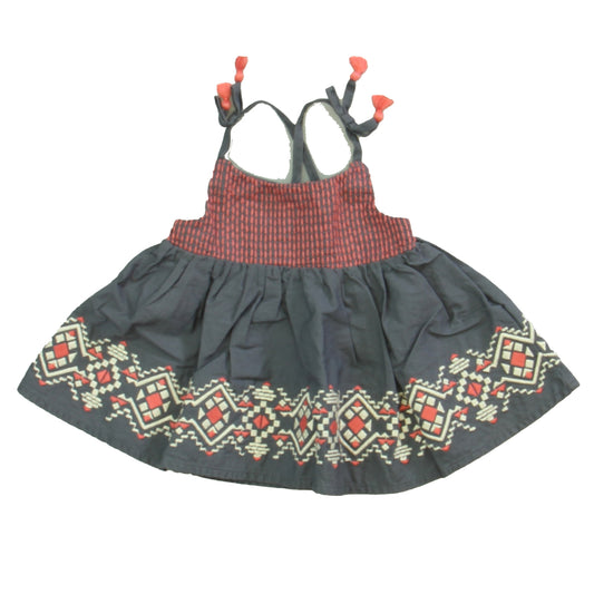 Lulurain Girls Blue | Pink Dress Size: 3-6 Months Blue | Pink