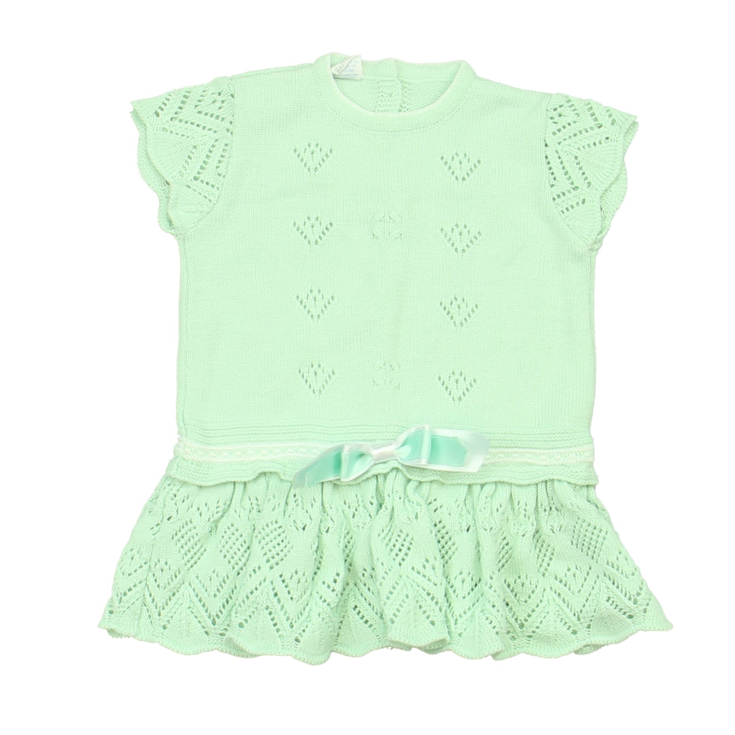Mac Ilusion Girls Aqua Sweater Dress Size: *3-6 Months Aqua