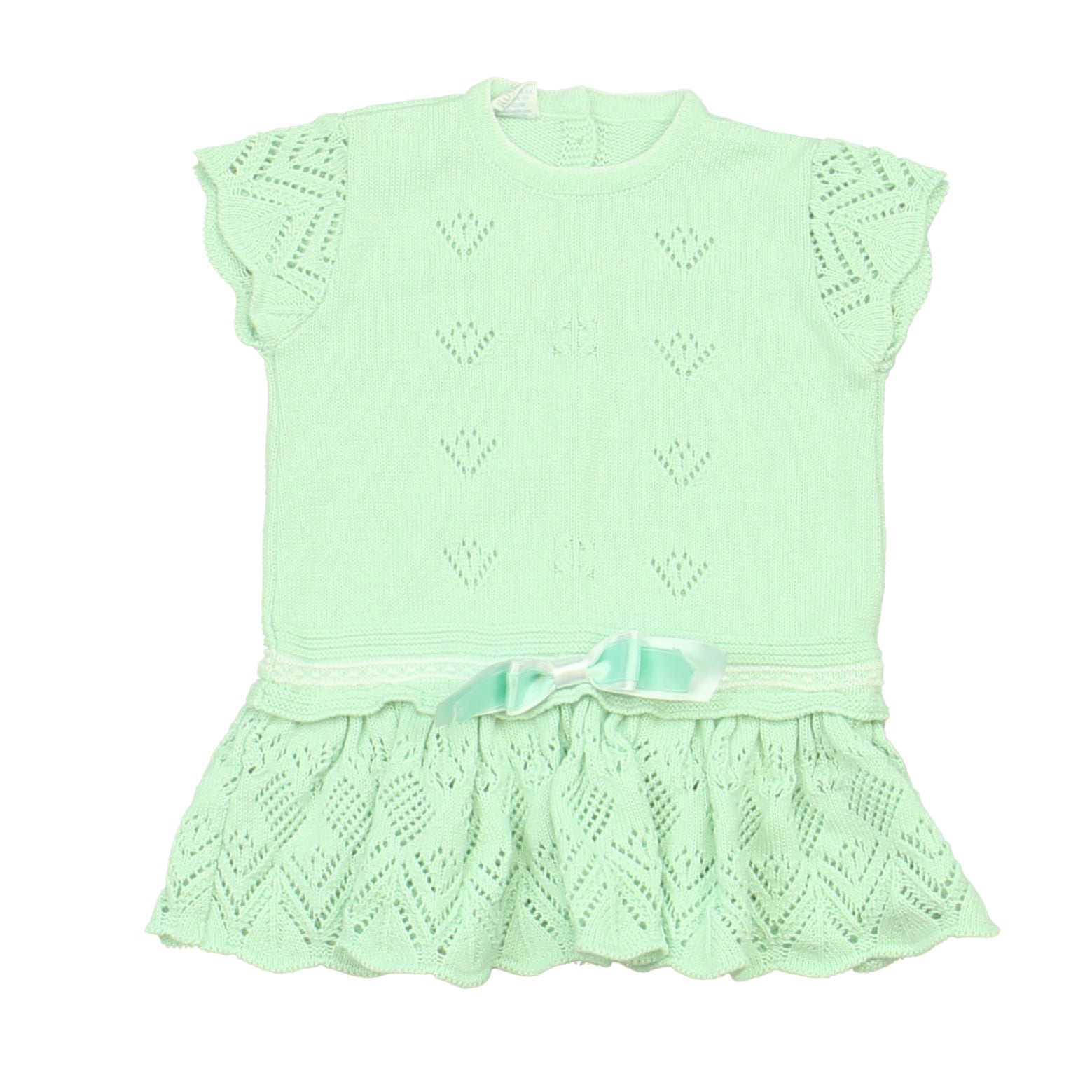 Mac Ilusion Girls Aqua Sweater Dress Size: *3-6 Months Aqua