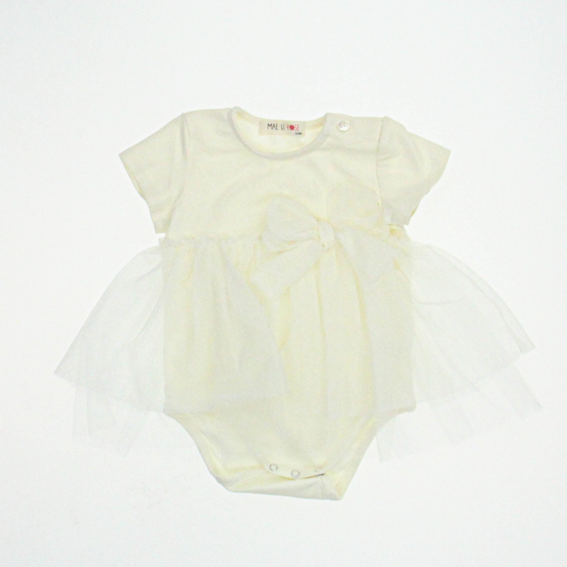 Mae Li Rose Girls Ivory Dress Size: 6-9 Months Ivory