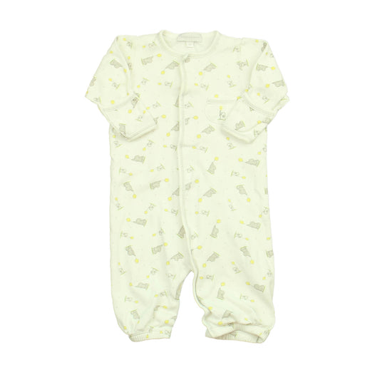 Magnolia Baby Unisex White | Yellow | Elephants Long Sleeve Outfit Size: 6 Months White | Yellow | Elephants
