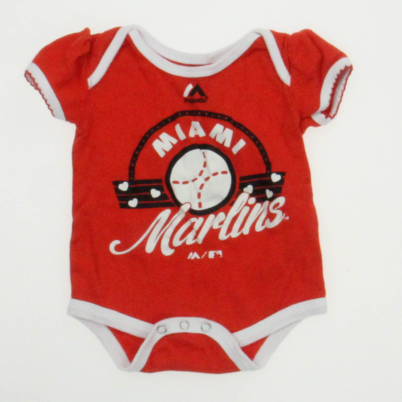 Majestic Girls Red | White Onesie Size: 0-3 Months Red | White