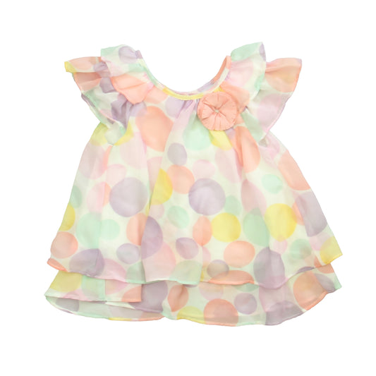 Marmellata Girls White | Pink | Purple Blouse Size: 18 Months White | Pink | Purple