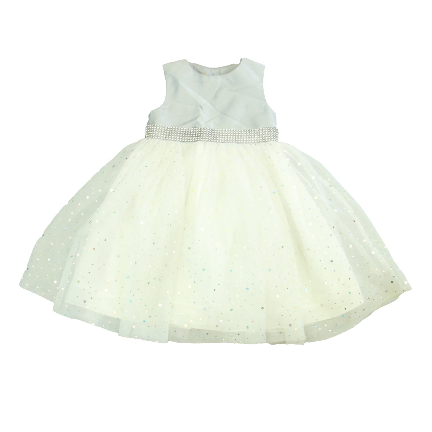 Marmellata Girls Grey | Silver Special Occasion Dress Size: 24 Months Grey | Silver