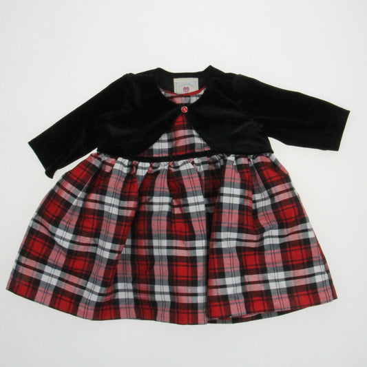 Marmellata Girls Black|Red Special Occasion Dress Size: 6-9 Months Black|Red