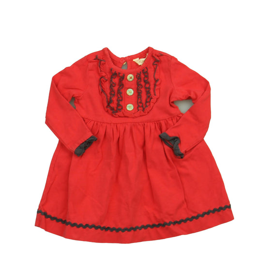 Matilda Jane Girls Red Dress Size: 6-12 Months Red