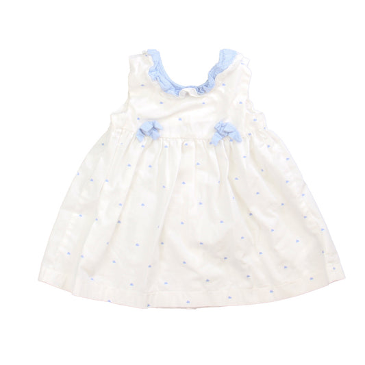 Mayoral Girls White | Blue Dress Size: 12 Months White | Blue