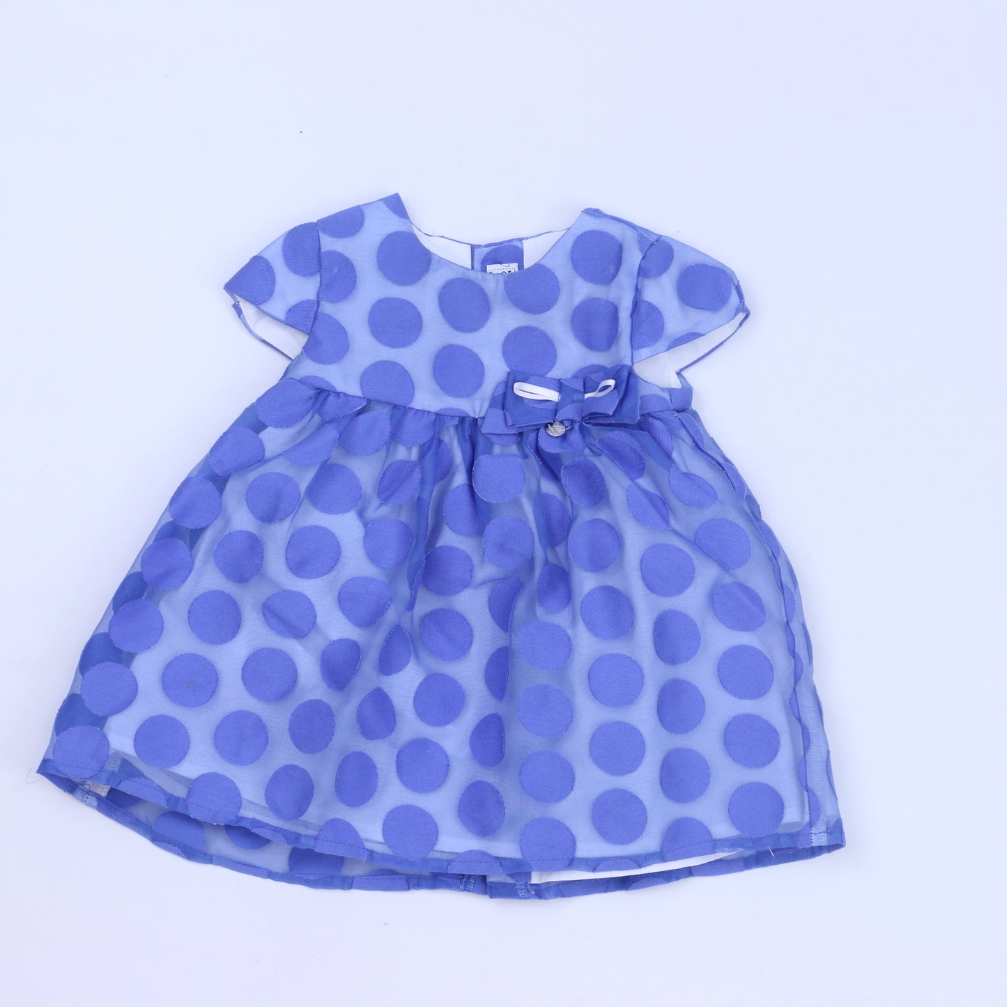 Mayoral Girls Blue Dress Size: 4-6 Months Blue