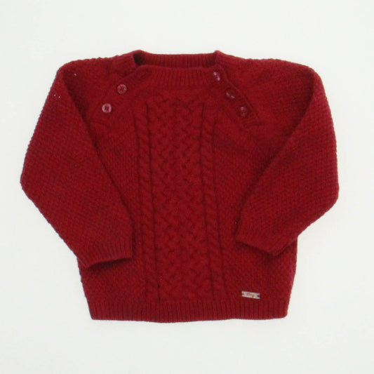 Mayoral Unisex Red Sweater Size: 4-6 Months Red