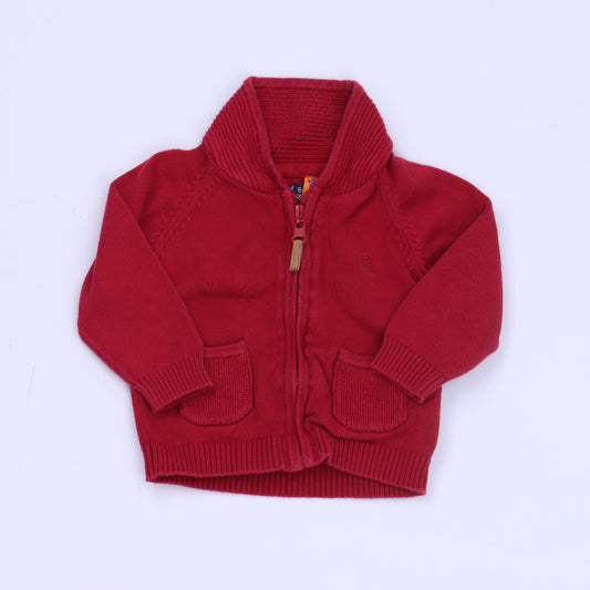 Mayoral Boys Red Cardigan Size: 6 Months Red
