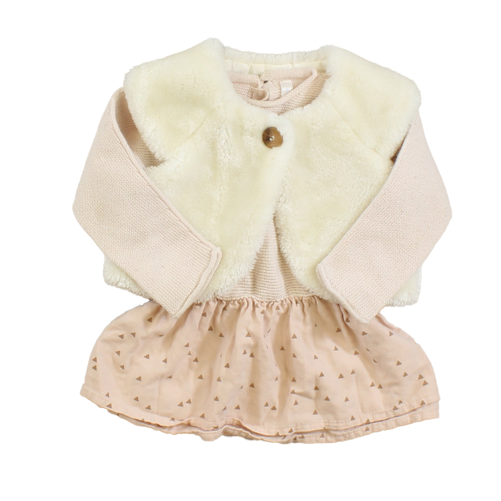 Message in the bottle Girls Pink | Ivory Apparel Sets Size: 6 Months Pink | Ivory