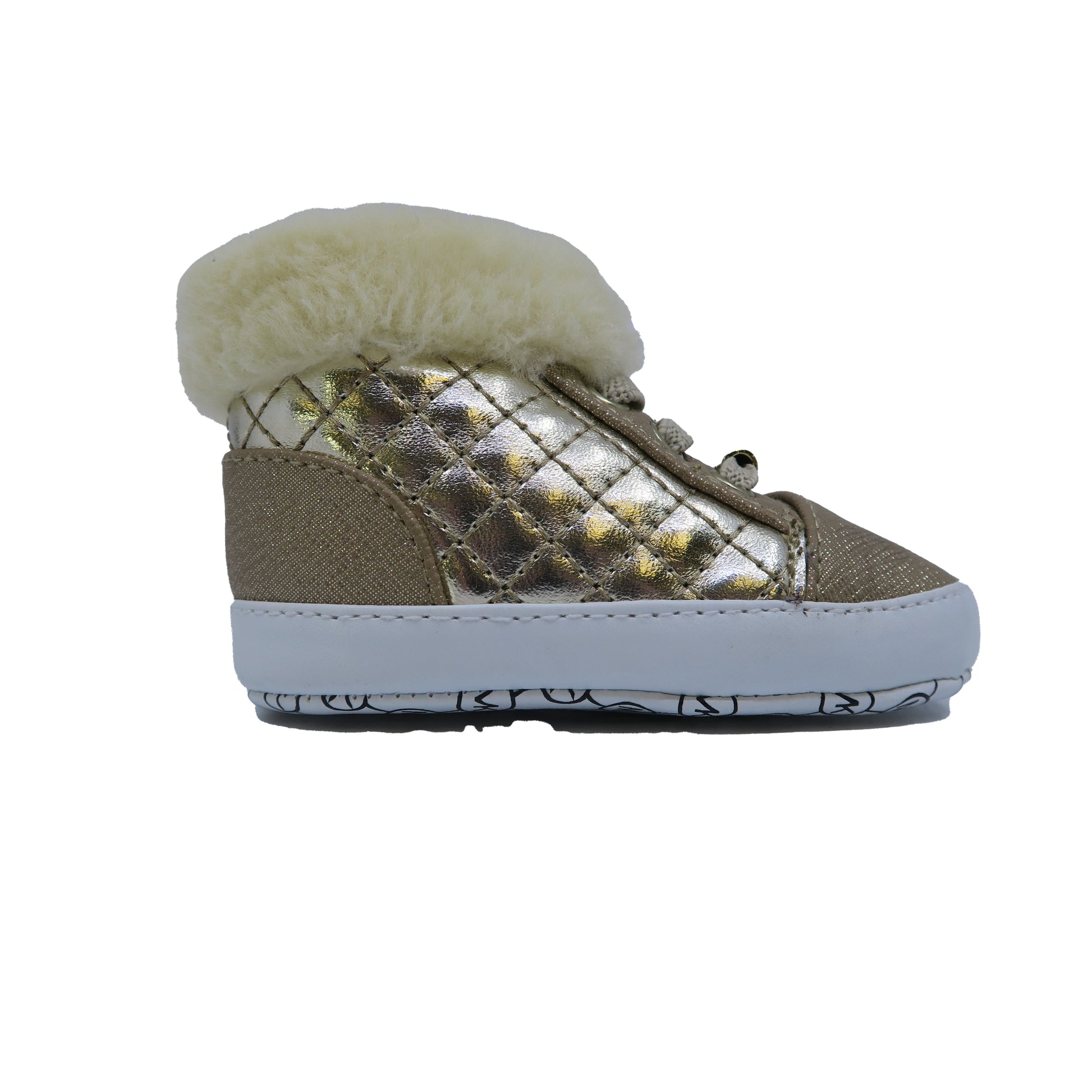 Michael Kors Girls Gold Booties Size: 1 Infant Gold