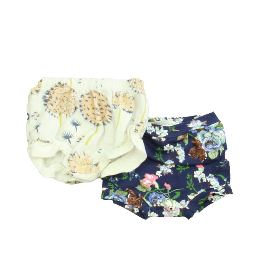Miki Miette | Bailey's Blossoms Girls White | Pink | Navy Shorts Size: 6-12 Months White | Pink | Navy