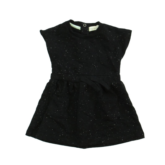 Miles Girls Black Dress Size: 6 Months Black