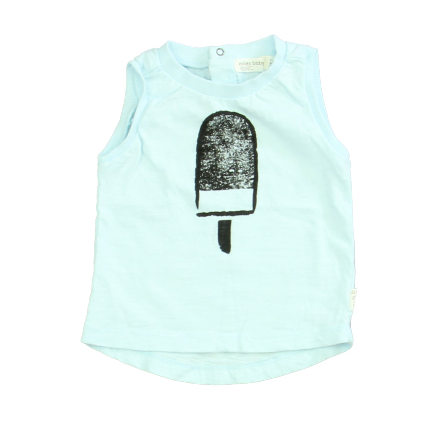 Miles Baby Unisex Blue | Ice Cream Tank Top Size: 9 Months Blue | Ice Cream