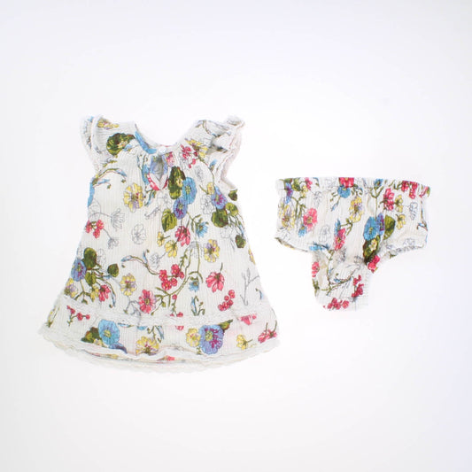 Mimi & Maggie Girls White | Floral Dress Size: 6-12 Months White | Floral