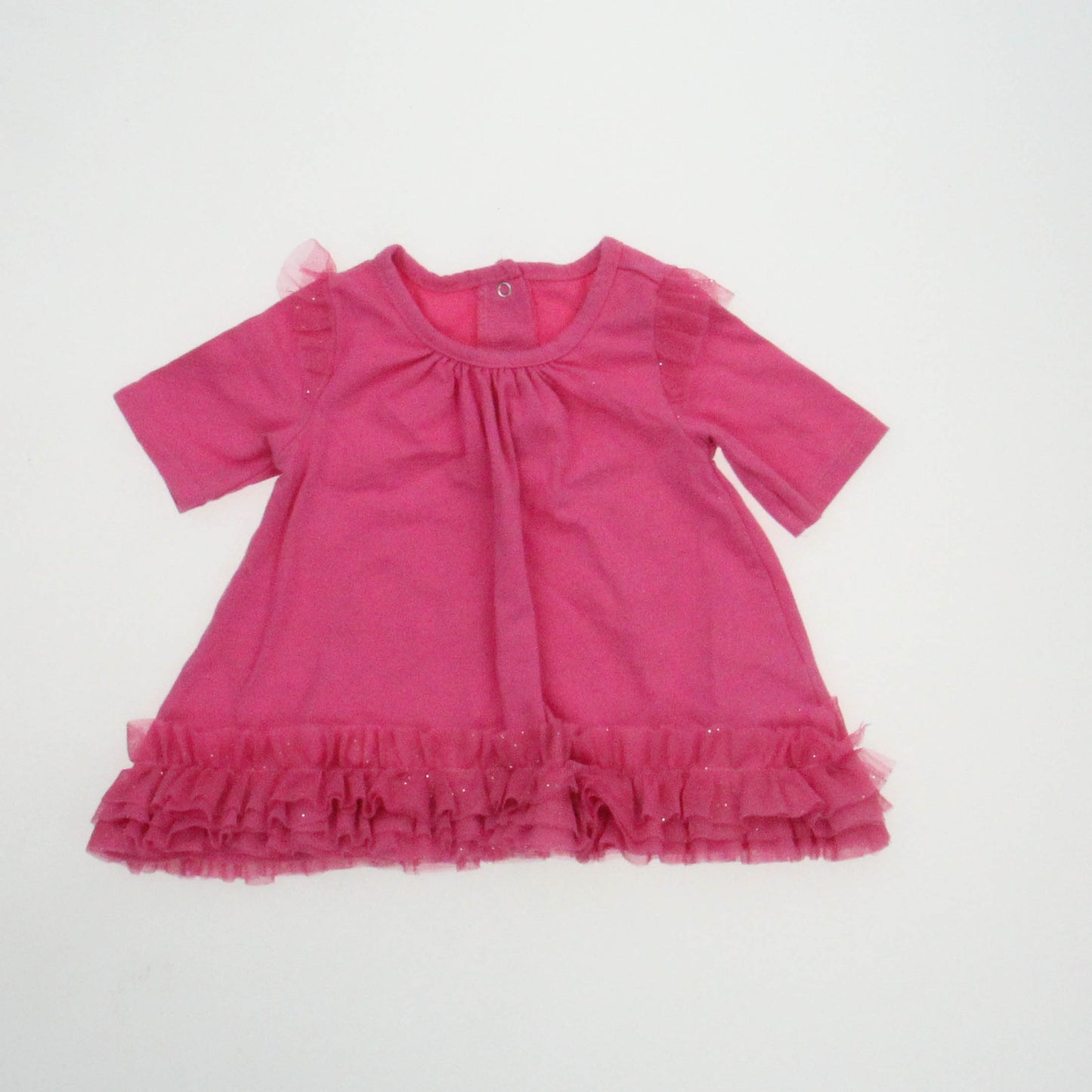 Mini B Girls Pink Short Sleeve Shirt Size: 12 Months Pink