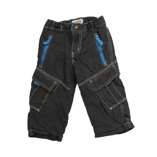 Mini Boden Boys Grey | Blue Pants Size: 2T