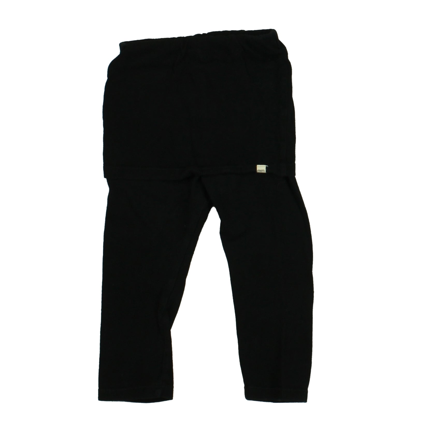 Mini Mioche Girls Black Leggings Size: 18-24 Months Black