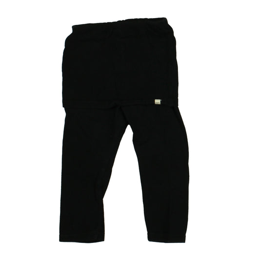 Mini Mioche Girls Black Leggings Size: 18-24 Months Black
