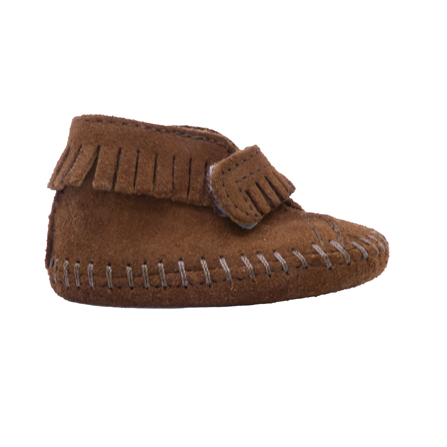 Minnetonka Unisex Brown Booties Size: 0 Infant Brown