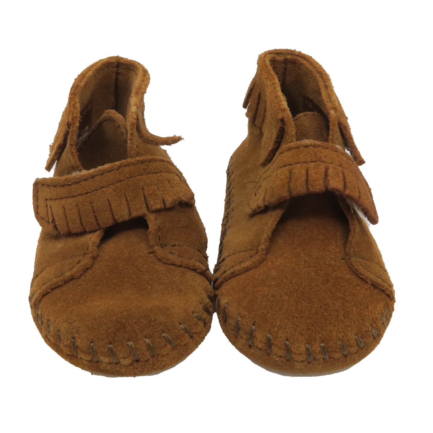 Minnetonka Unisex Chestnut Booties Size: 2 Infant Chestnut
