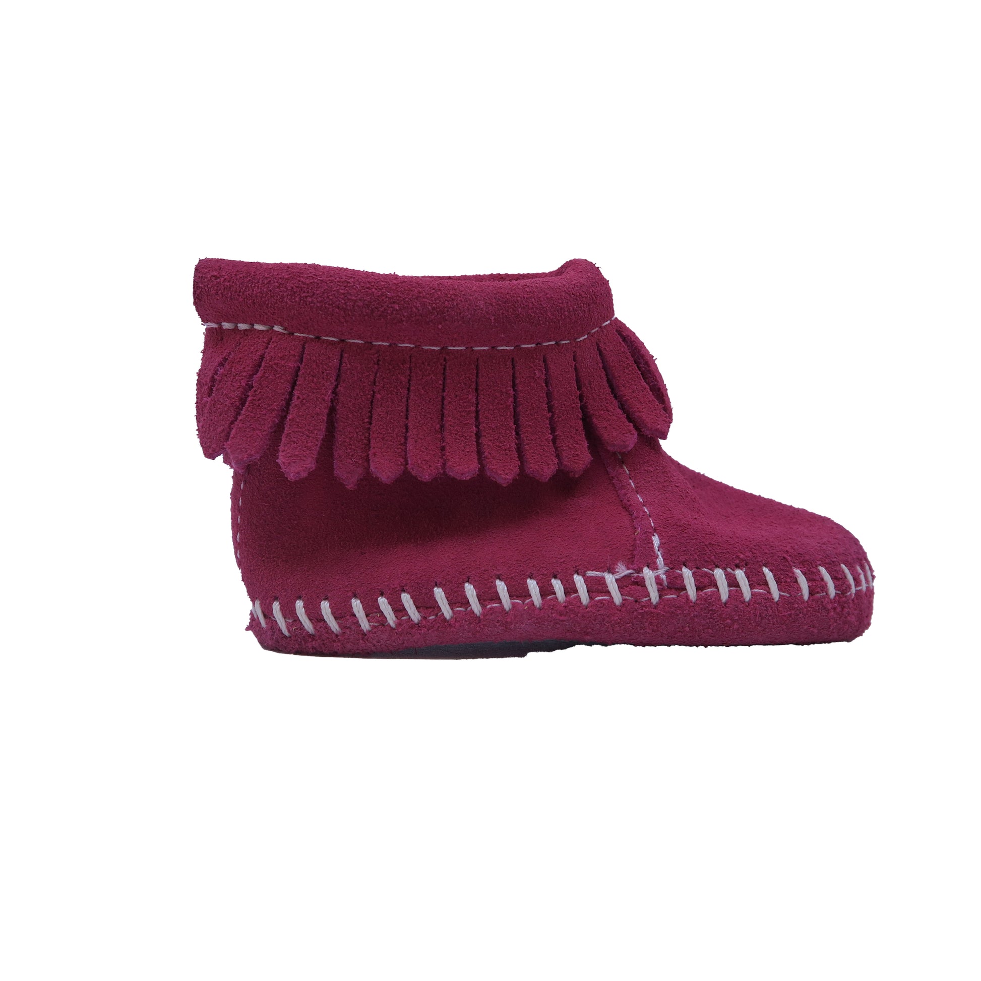 Minnetonka Girls Pink Booties Size: 2 Infant Pink