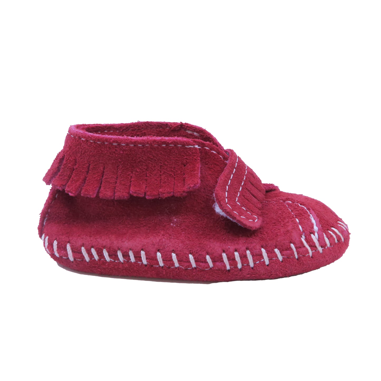 Minnetonka Unisex Red Booties Size: 2 Infant Red