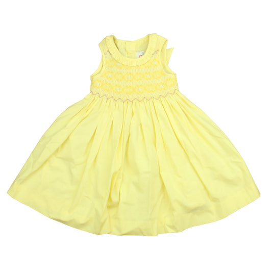 Mom & Me Girls Yellow Dress Size: 18 Months Yellow