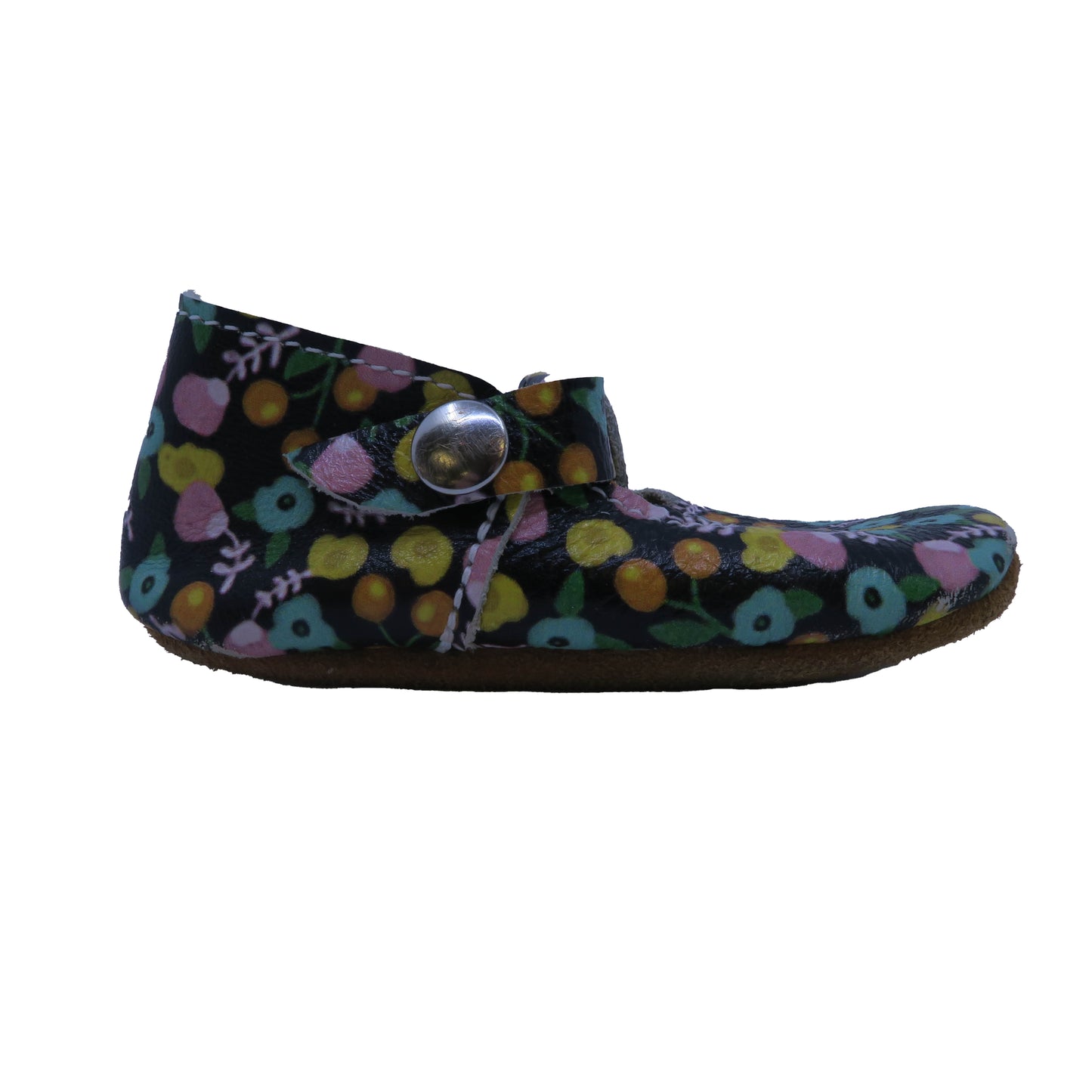 Mon Petit Girls Brown | Floral Booties Size: 5 Toddler Brown | Floral
