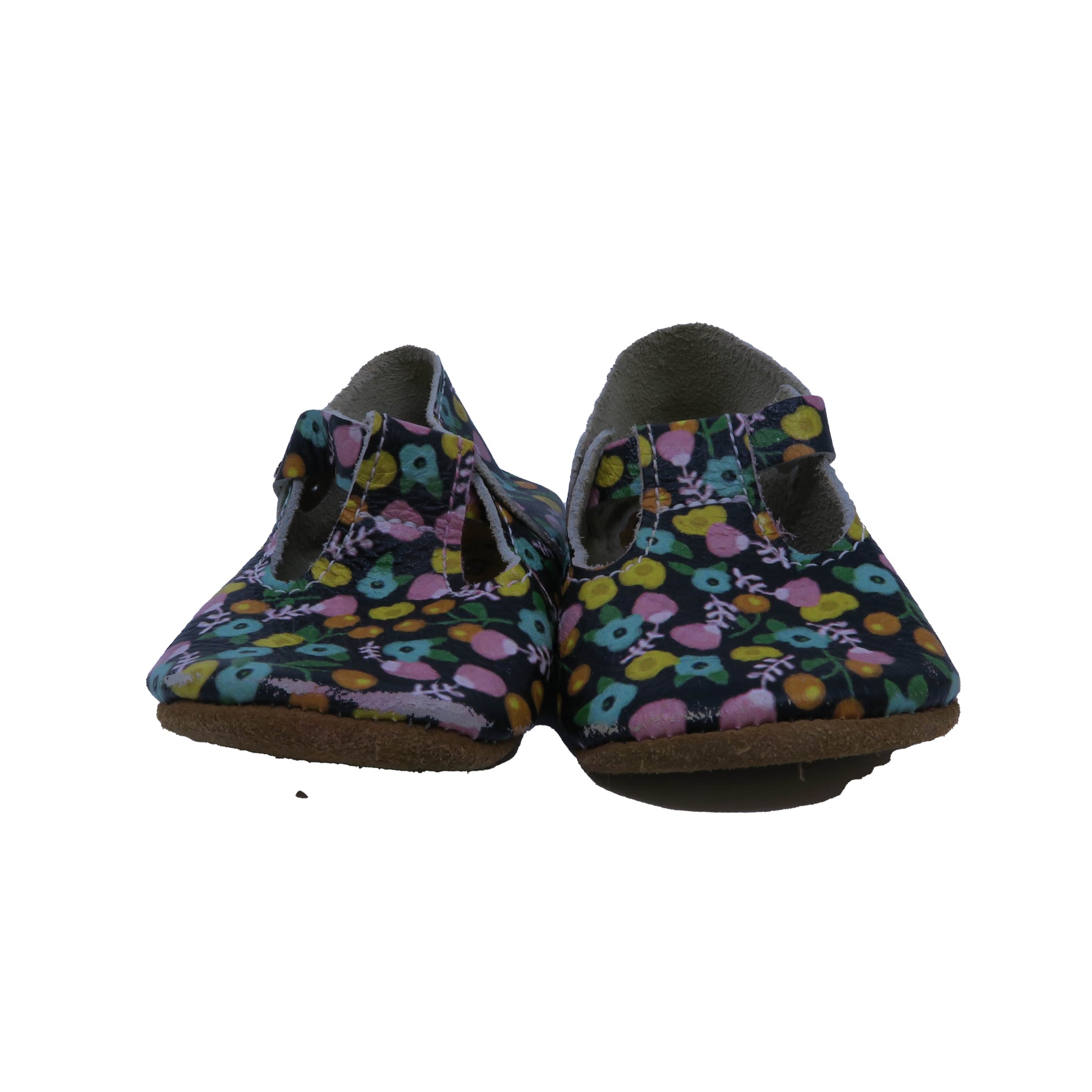 Mon Petit Girls Brown | Floral Booties Size: 5 Toddler Brown | Floral