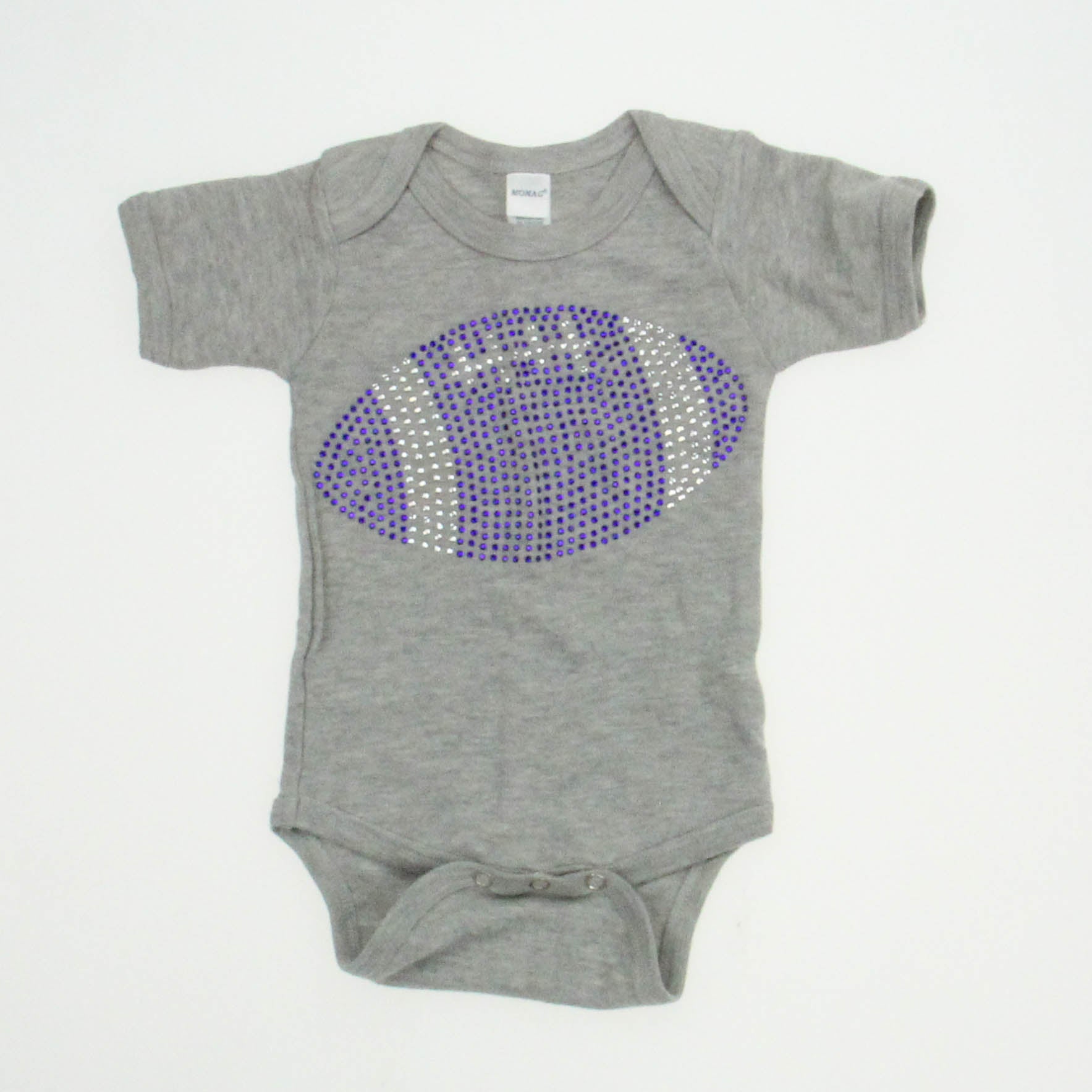 Monag Girls Gray Onesie Size: 3-6 Months Gray