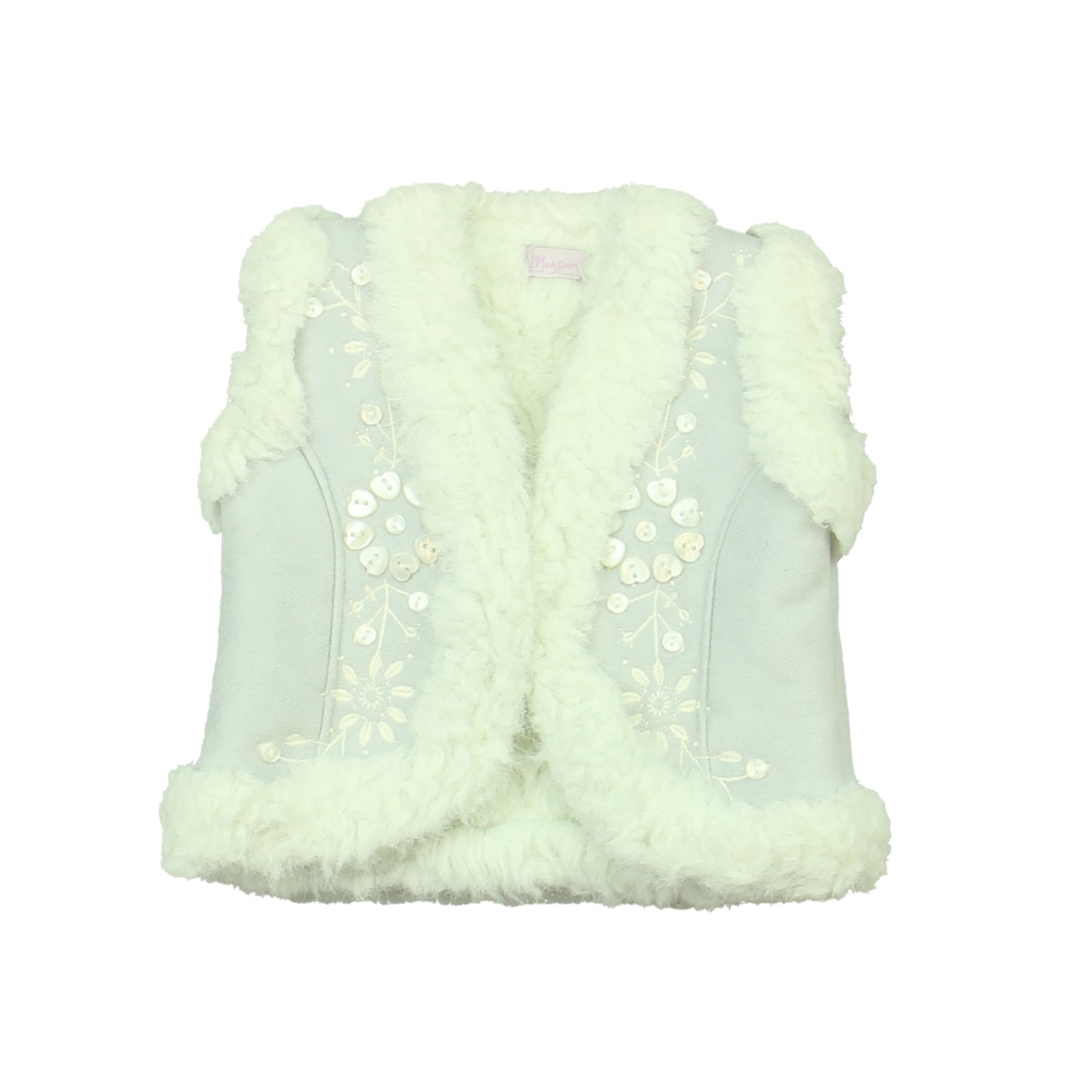 Monsoon Girls Blue Vest Size: *18-24 Months Blue