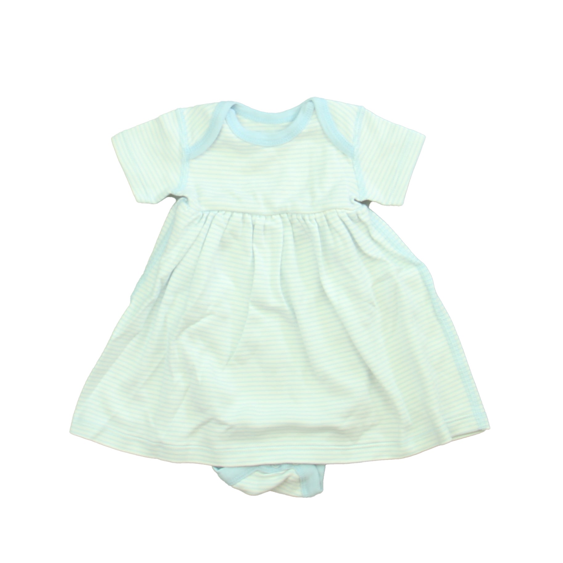 Moon And Back Girls Blue | White Dress Size: 0-3 Months Blue | White