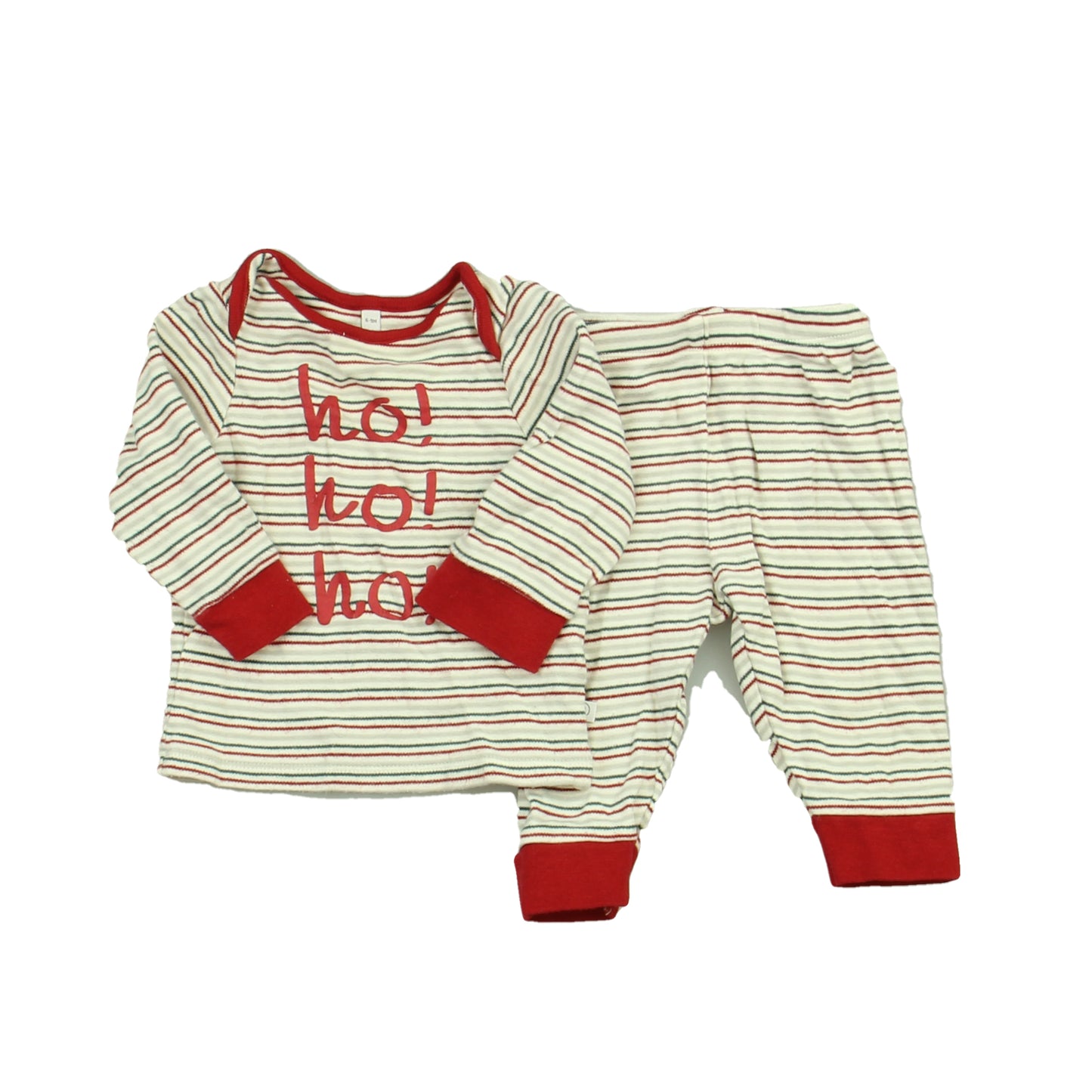 Mori Unisex Red Stripe 2-piece Pajamas Size: 6-9 Months Red Stripe