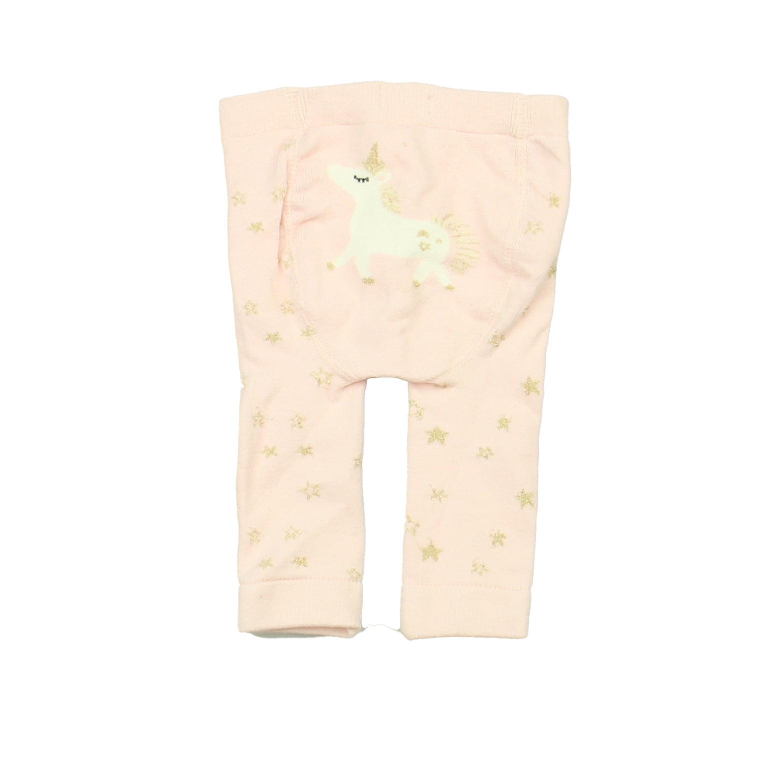 Mudpie Girls Pink | Gold Tights Size: 0-6 Months Pink | Gold