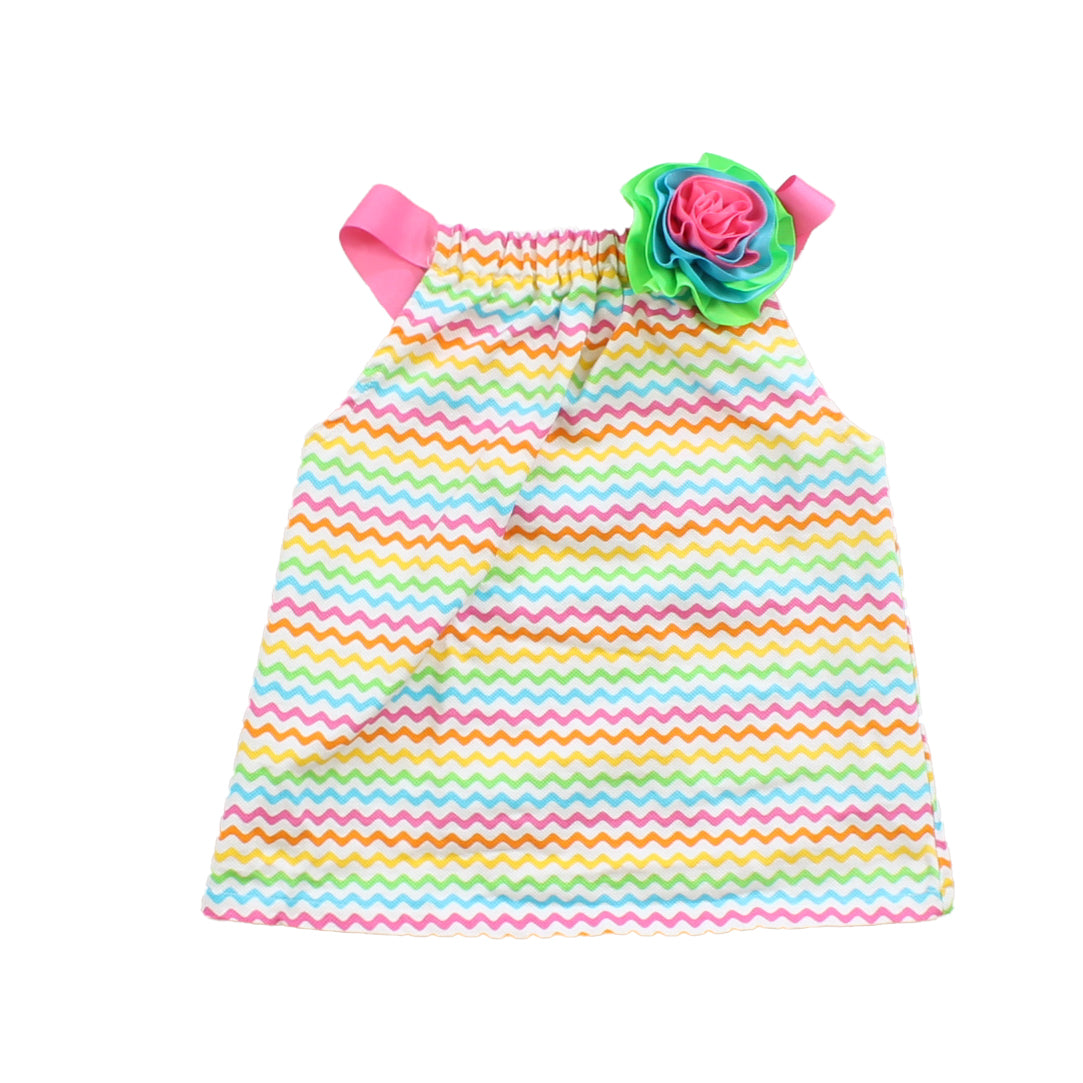 Mudpie Girls Multi | Stripes Dress Size: 12-18 Months Multi | Stripes