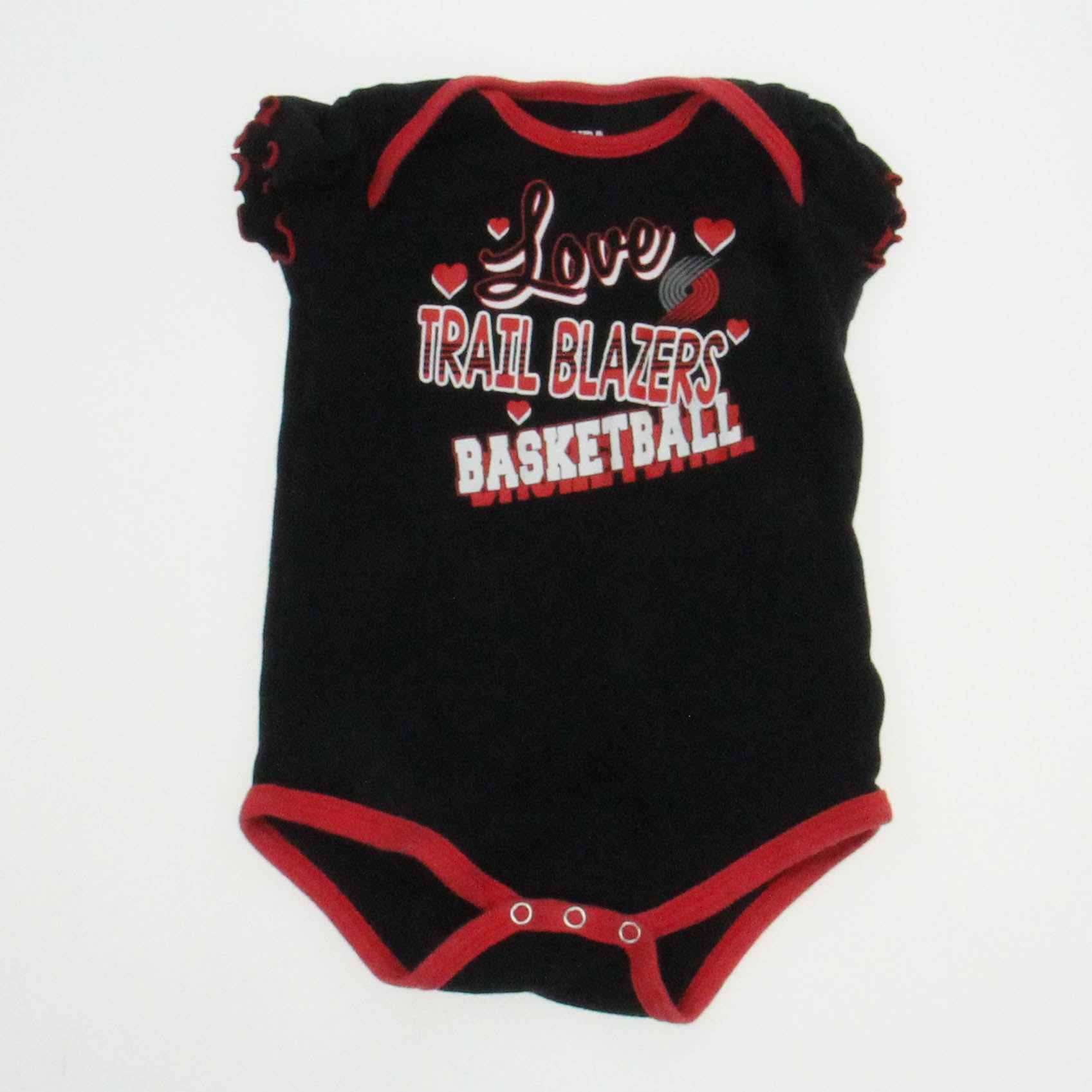 NBA Girls Black | Red Onesie Size: 18 Months Black | Red