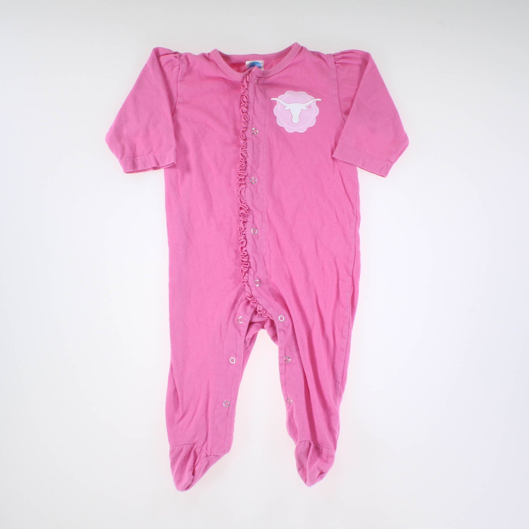 NCAA Girls Pink | Go Texas Long Sleeve Outfit Size: 3-6 Months Pink | Go Texas