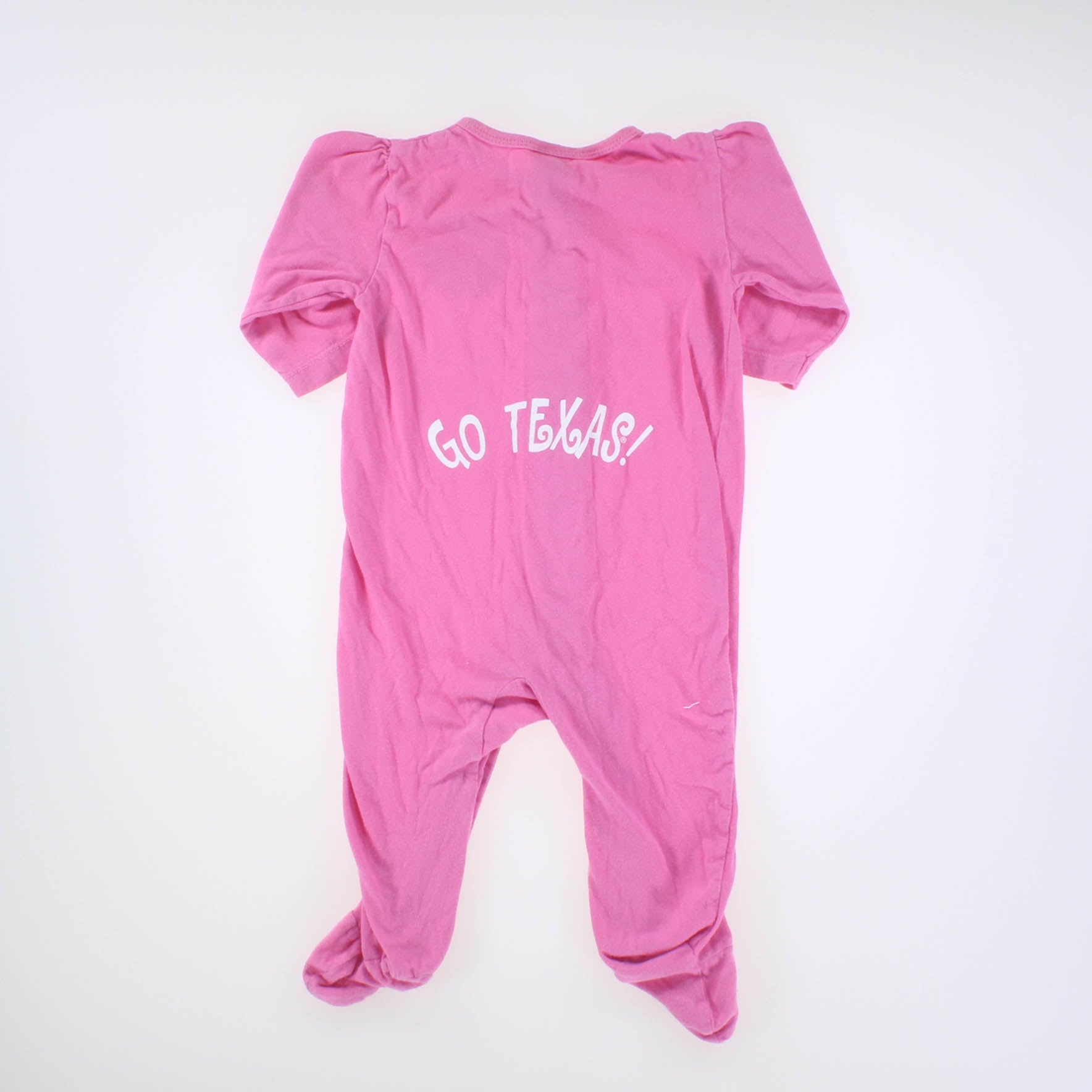 NCAA Girls Pink | Go Texas Long Sleeve Outfit Size: 3-6 Months Pink | Go Texas